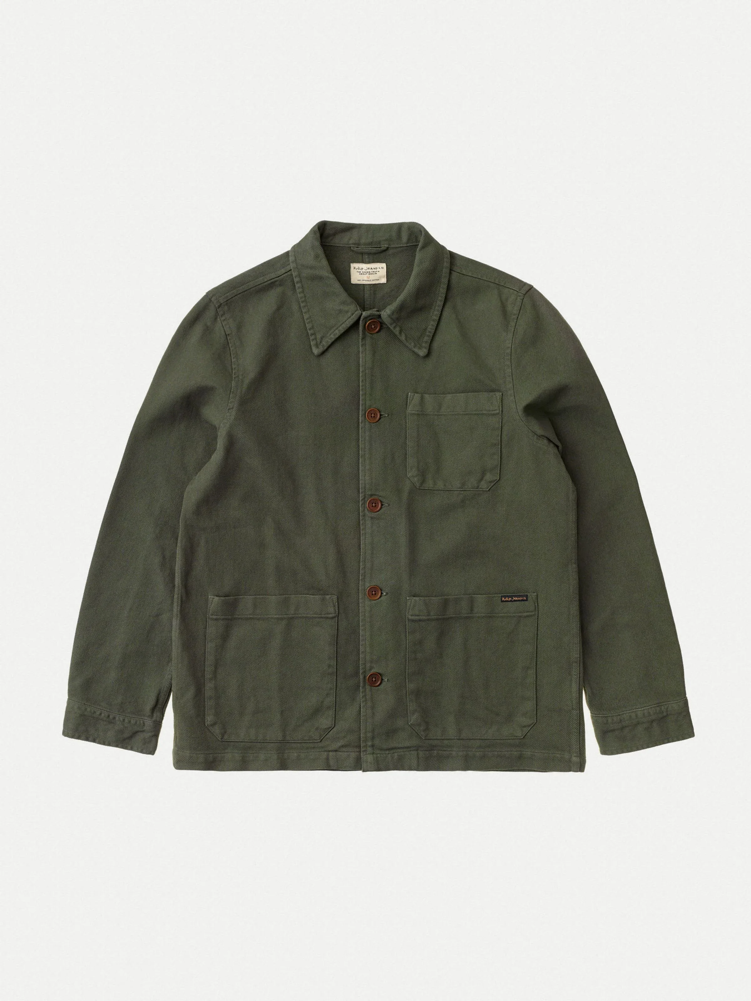 Nudie Jeans Barney Worker Jacket Olive - Image 3